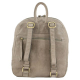Pierre Cardin Womens Woven Soft Leather Backpack Bag - Sky Blue