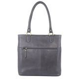 Pierre Cardin Womens Leather Perforated Shoulder Bag with Stud Detailing - Teal