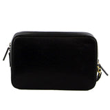 Pierre Cardin Mens Italian Leather Toiletry Bag Wash Case - Black