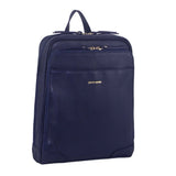 Pierre Cardin Rustic Womens Leather Backpack - Navy