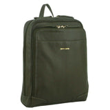 Pierre Cardin Rustic Womens Leather Backpack - Olive
