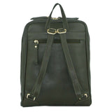 Pierre Cardin Rustic Womens Leather Backpack - Olive