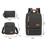 3-Piece Red Travel Backpack Set - Stylish Multi-Functional Backpack, Shoulder Bag & Pouch