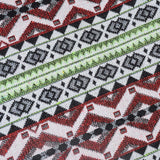 Green Bohemian Style Canvas Backpack - Leather Straps