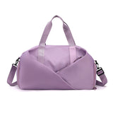 Stylish Gym Travel Bag with Shoe Compartment, Lightweight and Durable Design - Purple