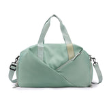 Stylish Gym Travel Bag with Shoe Compartment, Lightweight and Durable Design - Green