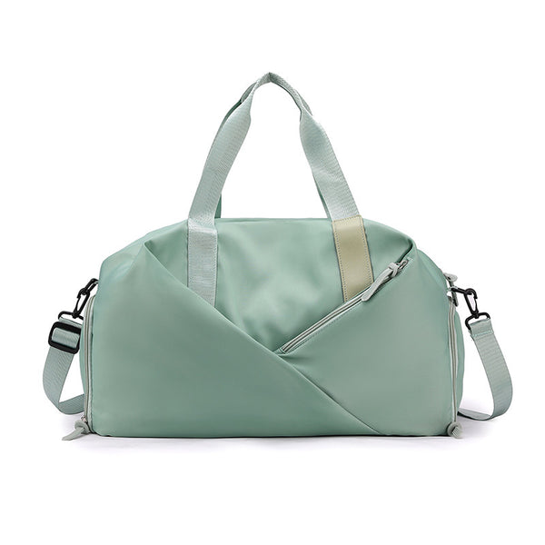 Stylish Gym Travel Bag with Shoe Compartment, Lightweight and Durable Design - Green
