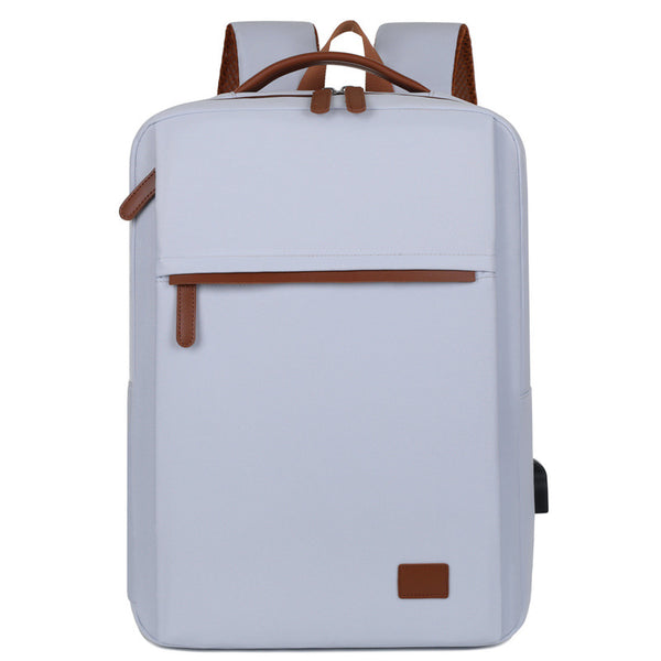 Minimalist USB Charging Laptop Backpack - Blue