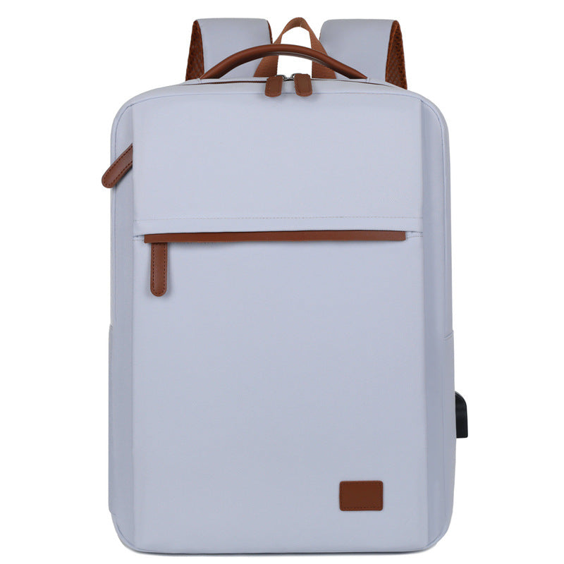 Minimalist USB Charging Laptop Backpack - Blue