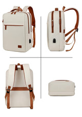 Minimalist USB Charging Laptop Backpack - Grey