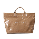 Trendy Waterproof Tote Bag - Khaki