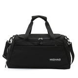 Large Capacity Gym Bag with Wet and Dry Separation – Black