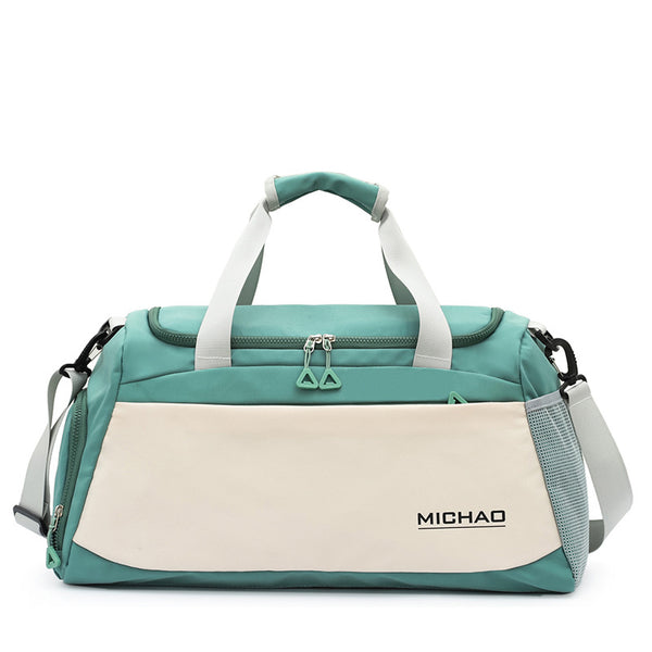 Large Capacity Gym Bag with Wet and Dry Separation – Green