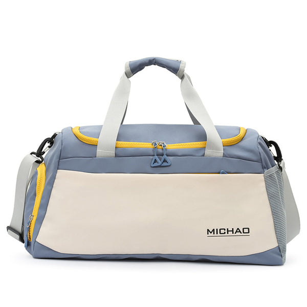 Large Capacity Gym Bag with Wet and Dry Separation – Blue