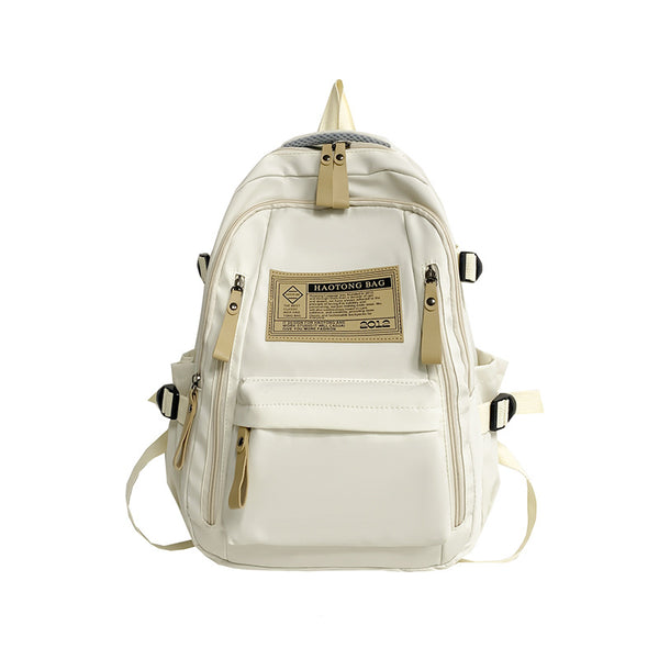 White Stylish and Simple Backpack