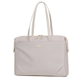 Women’s Work Tote Bag – Laptop Bag, Large Capacity Business Briefcase - White