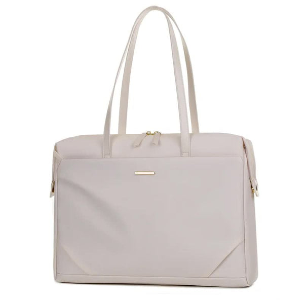 Women’s Work Tote Bag – Laptop Bag, Large Capacity Business Briefcase - White