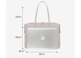 Women’s Work Tote Bag – Laptop Bag, Large Capacity Business Briefcase - White