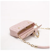 White Elegant Quilted Chain Shoulder Bag