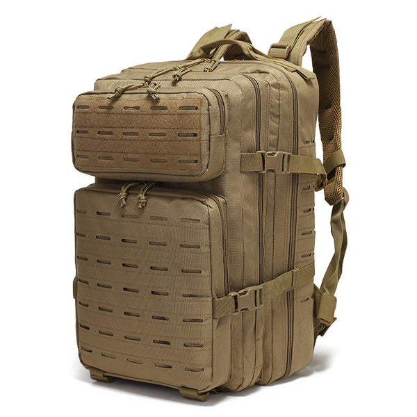 Khaki Outdoor sports backpack - Large capacity - Water-proof
