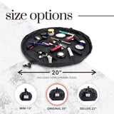 Portable Drawstring Cosmetic Storage Bag for Travel and Daily Use - Black