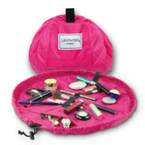 Portable Drawstring Cosmetic Storage Bag for Travel and Daily Use - Pink