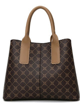 Off White And Blue Retro Handbag - Elegant Tote with Large Capacity