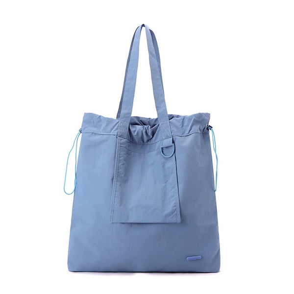 Large Capacity Tote Bag - Lightweight Single Shoulder Bag - Blue