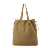 Large Capacity Tote Bag - Lightweight Single Shoulder Bag - Coffee