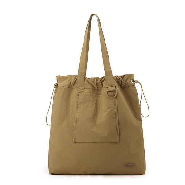 Large Capacity Tote Bag - Lightweight Single Shoulder Bag - Coffee