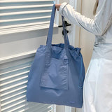 Large Capacity Tote Bag - Lightweight Single Shoulder Bag - Coffee