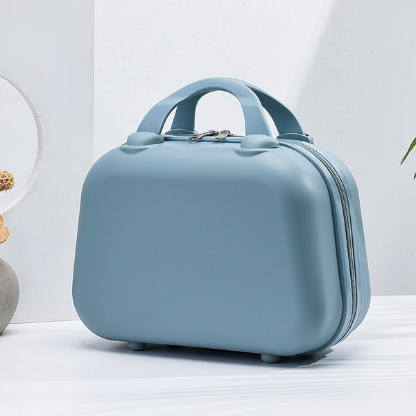 Handheld Makeup Organizer - Compact and Portable Cosmetic Storage Case - Blueberry Blue