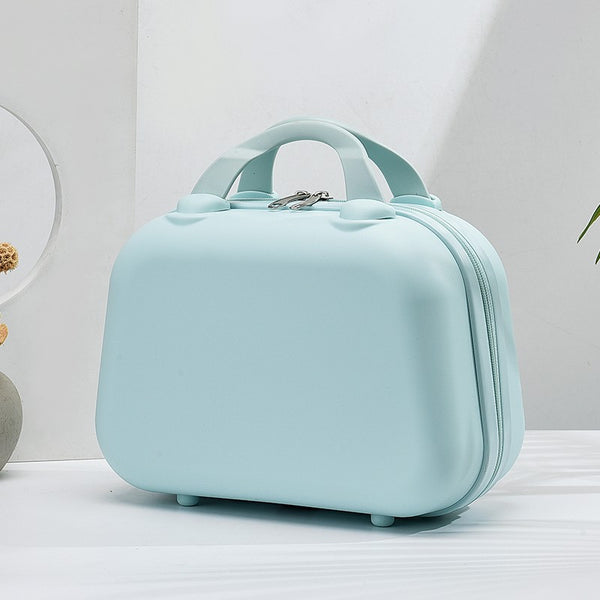 Handheld Makeup Organizer - Compact and Portable Cosmetic Storage Case - Mint Green