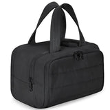 Waterproof Travel Toiletry Cosmetic Duffle Bag - Lightweight Multi-Pocket - Black