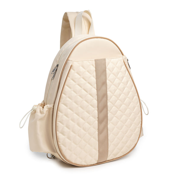 Off White Lightweight Waterproof Tennis Racket Backpack