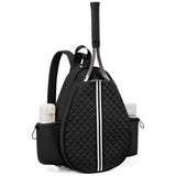 Black Lightweight Waterproof Tennis Racket Backpack