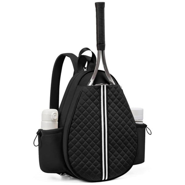 Black Lightweight Waterproof Tennis Racket Backpack