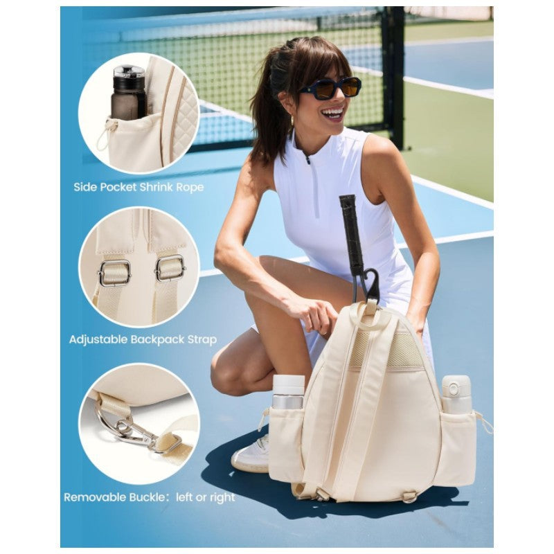 Black Lightweight Waterproof Tennis Racket Backpack