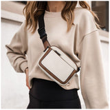 Black Adjustable Waterproof PU Leather Waist / Crossbody Bag Unisex