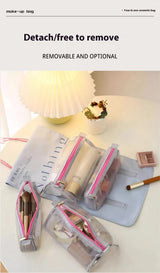 Portable 4-in-1 Cosmetic and Toiletry Storage Bag - Pink