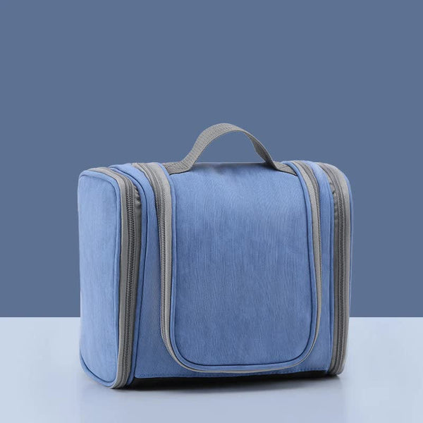 Blue Large Capacity Travel Toiletry Bag with Dry-Wet Separation