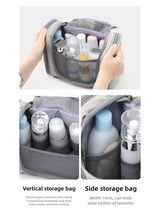 Blue Large Capacity Travel Toiletry Bag with Dry-Wet Separation
