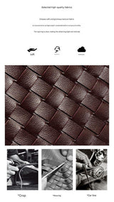 Brown Woven Shoulder Bag - Stylish Dumpling Bag