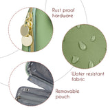 Stylish Travel Makeup Organizer Bag with Hanging Hook - Waterproof & Spacious Design - Green
