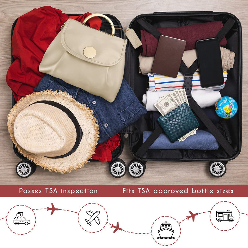 Stylish Travel Makeup Organizer Bag with Hanging Hook - Waterproof & Spacious Design - Beige