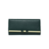 Elegant Womens Long Wallet - Green
