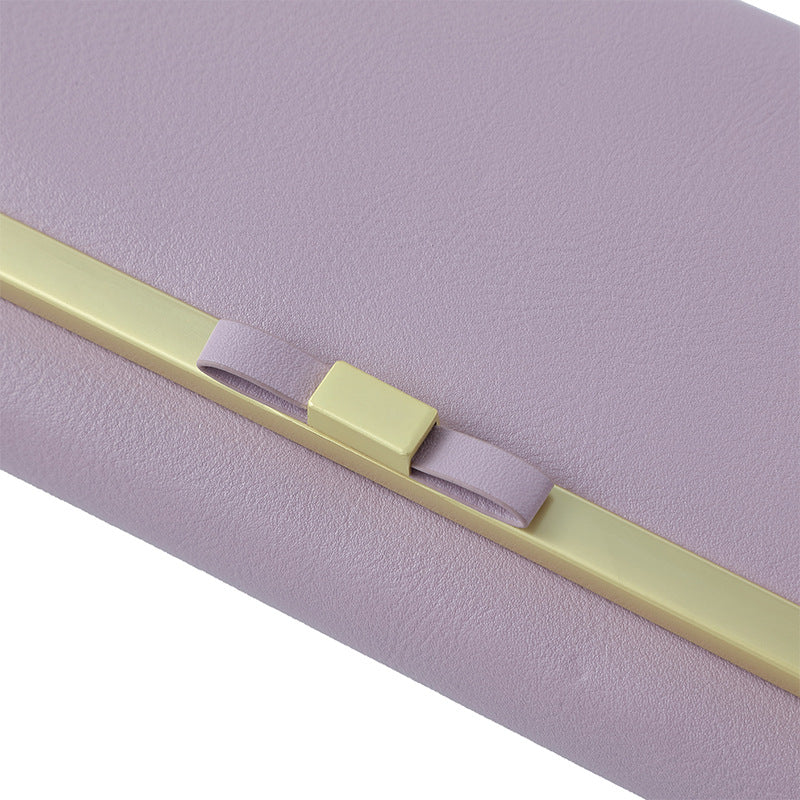 Elegant Women's Long Wallet - Black