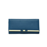 Elegant Women's Long Wallet - Blue