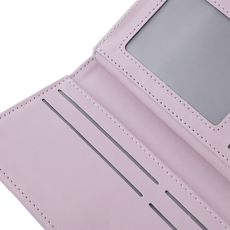 Elegant Women's Long Wallet - Blue