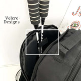 Green And Black Stylish Sports Backpack with Contrast Pockets - Badminton & Tennis